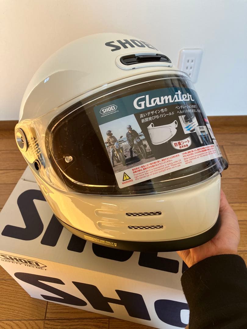 【新品・未使用】SHOEI Glamster オフホワイト Mサイズ 付属品完備