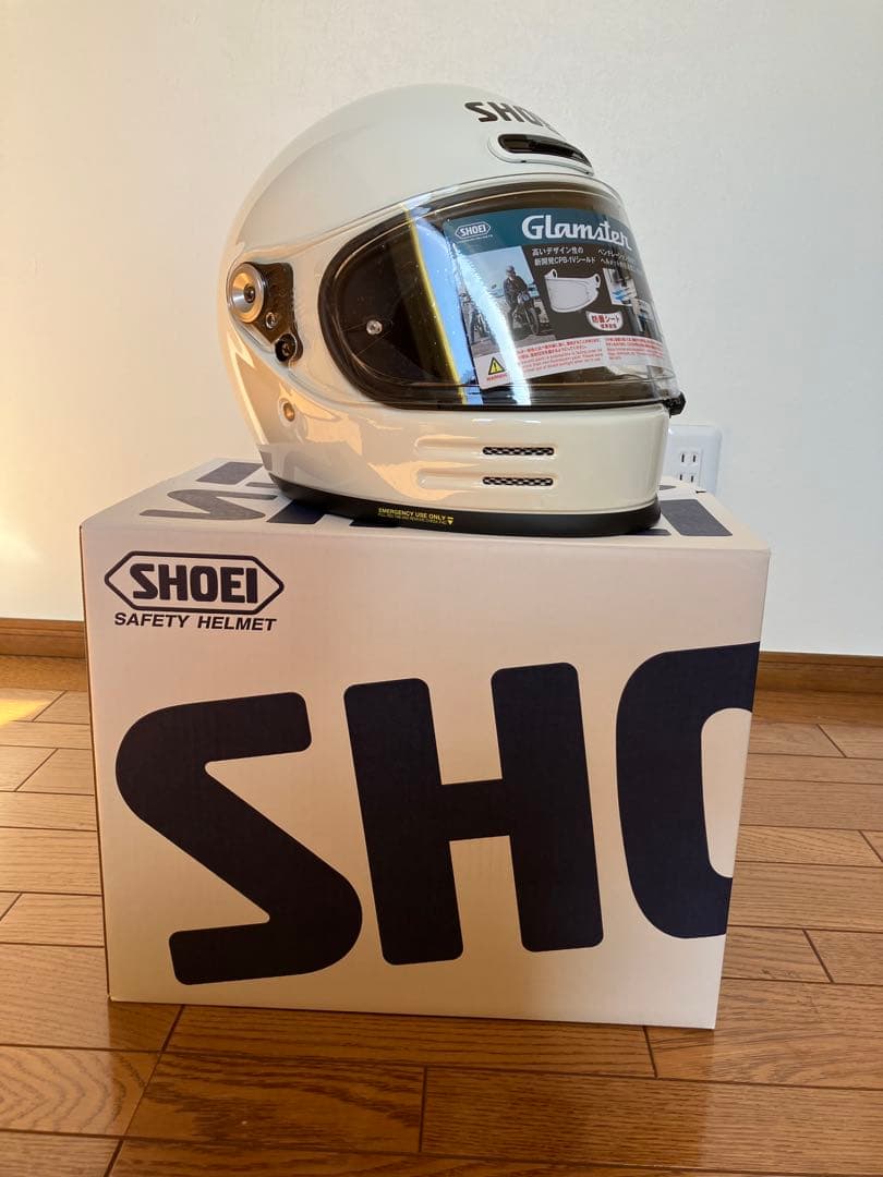 【新品・未使用】SHOEI Glamster オフホワイト Mサイズ 付属品完備