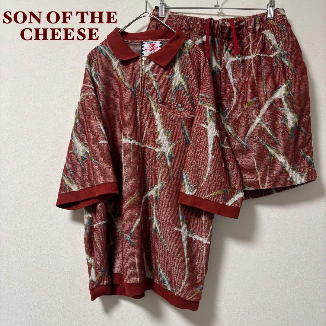 希少✨サノバチーズ　セットアップ　ポロシャツ　ハーフパンツ　パイル地　L
