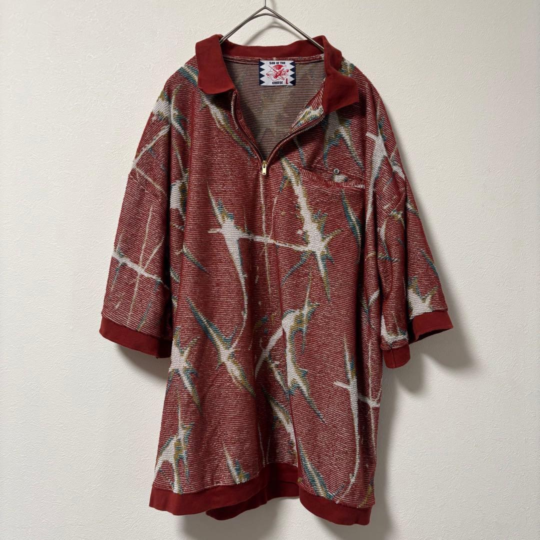 希少✨サノバチーズ　セットアップ　ポロシャツ　ハーフパンツ　パイル地　L