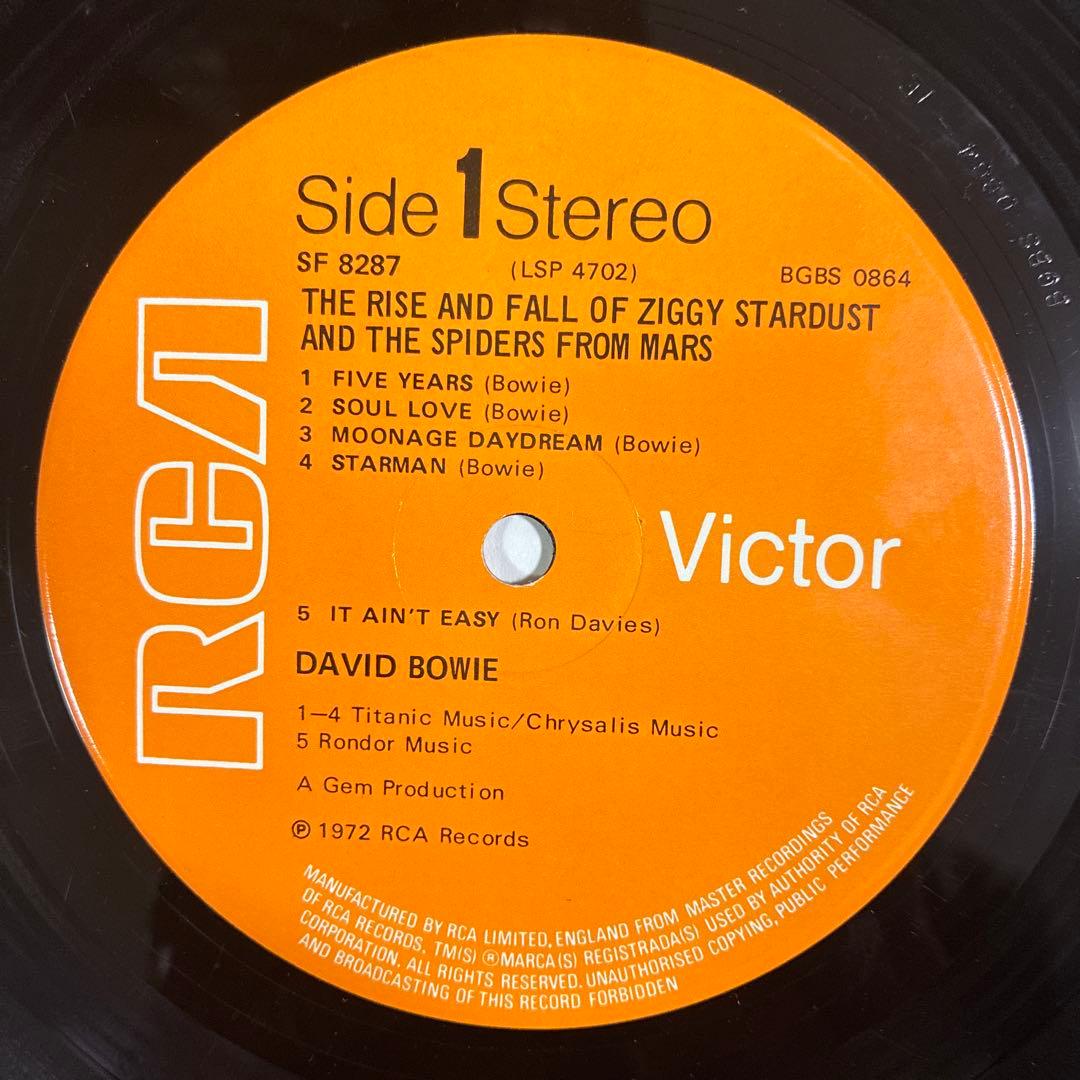 デヴィッドボウイ 名盤 レコード ジギースターダスト UKオリジナル盤