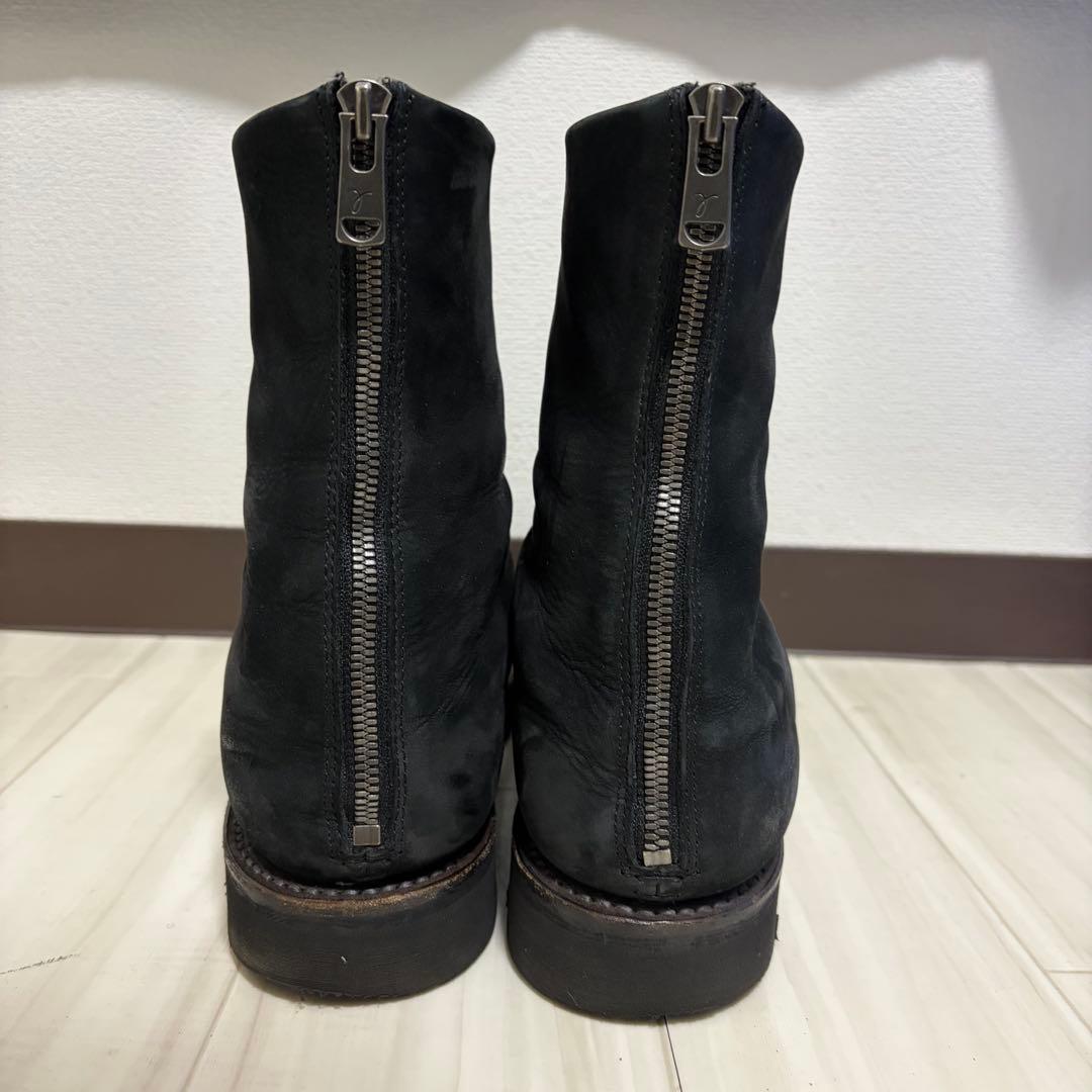 ripvanwinkle バックジップ レザーブーツ