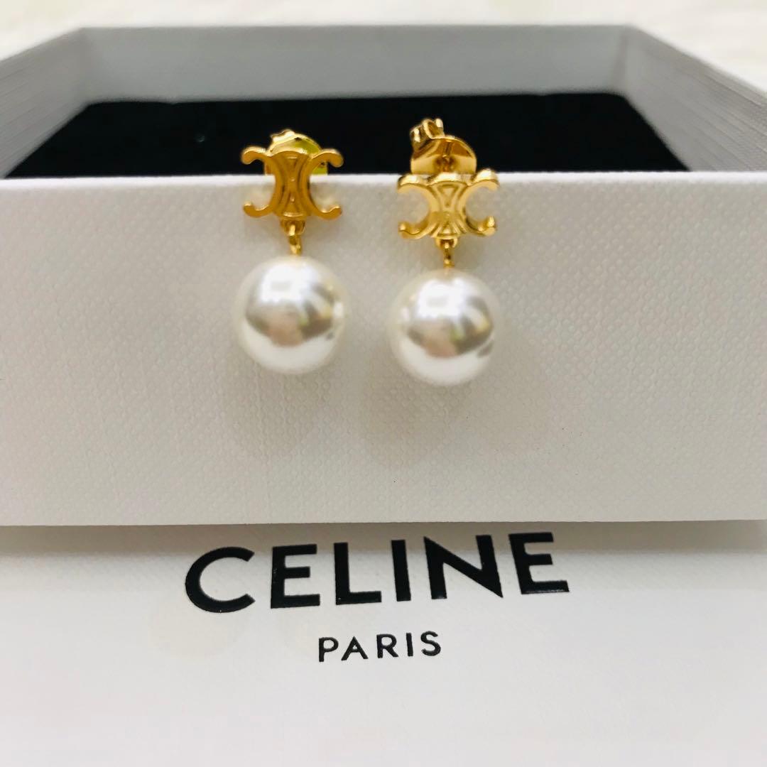 セリーヌ　パール　ピアス