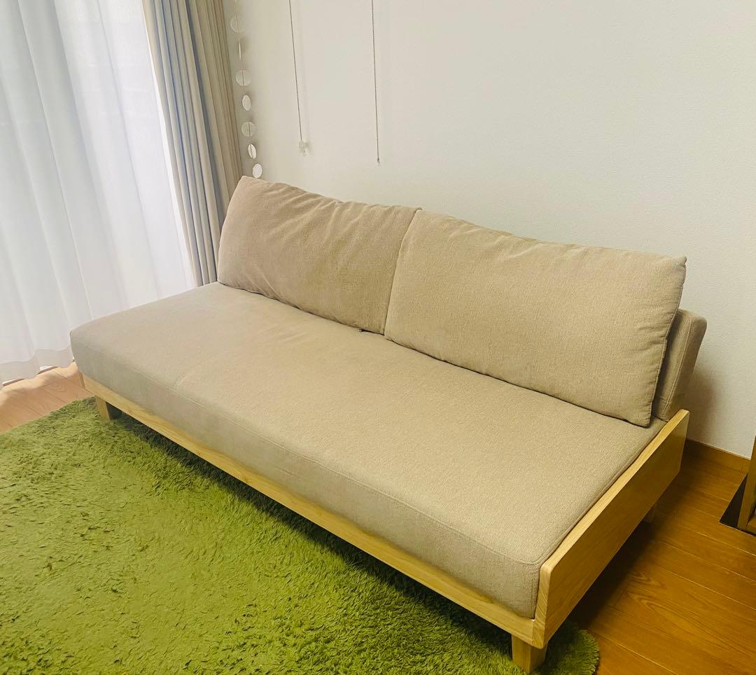 モダンデコ 3人掛けソファベッド 幅186cm