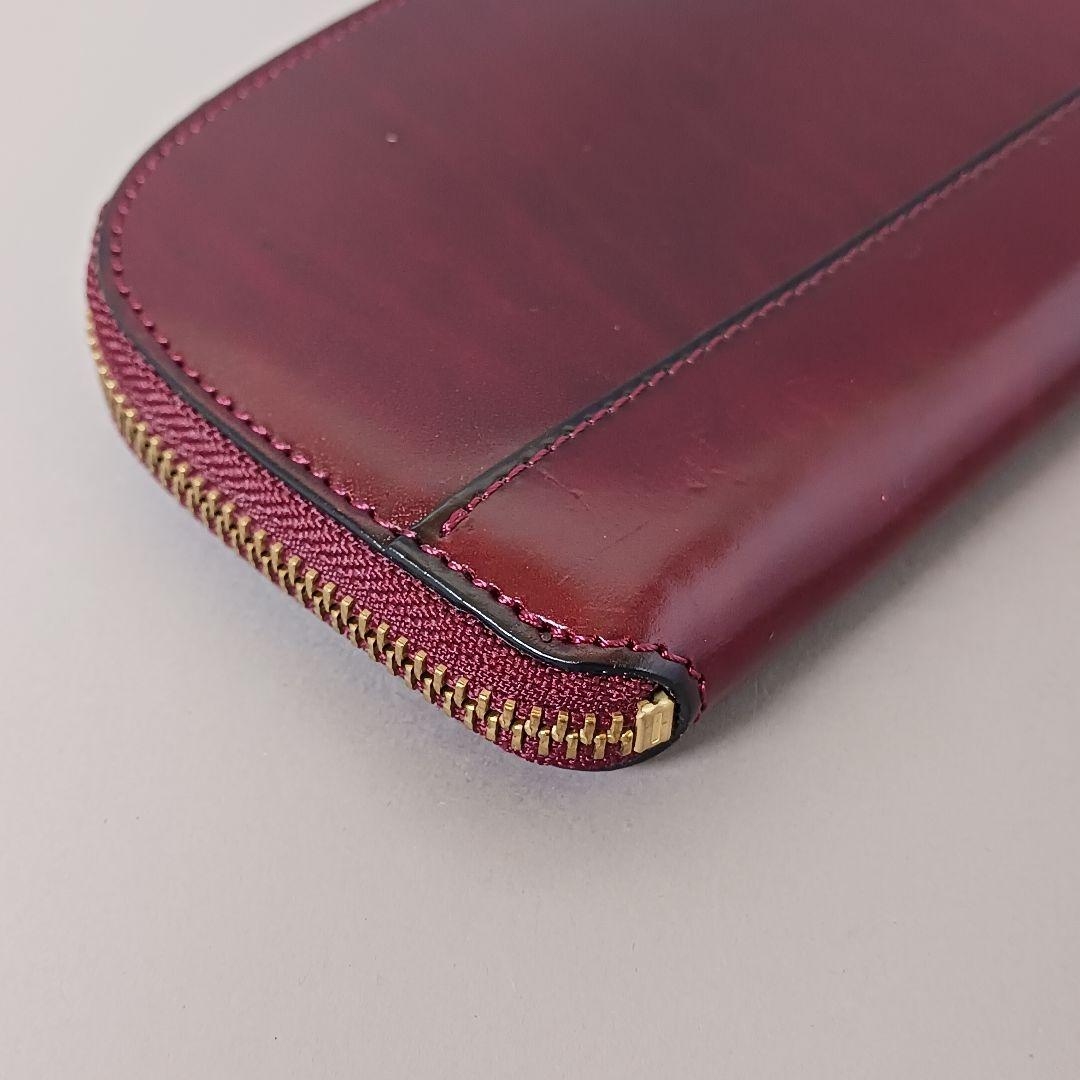 678/良品/ITAGAKI イタガキ/長財布/L字ファスナー/レザー/ボルドー