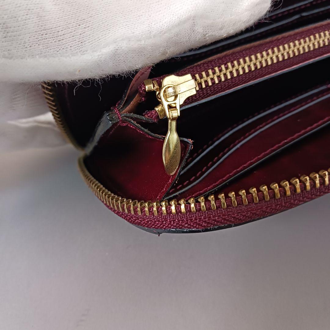 678/良品/ITAGAKI イタガキ/長財布/L字ファスナー/レザー/ボルドー