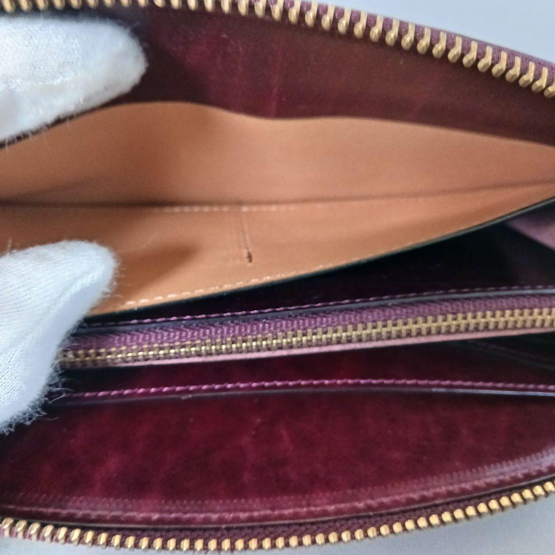 678/良品/ITAGAKI イタガキ/長財布/L字ファスナー/レザー/ボルドー