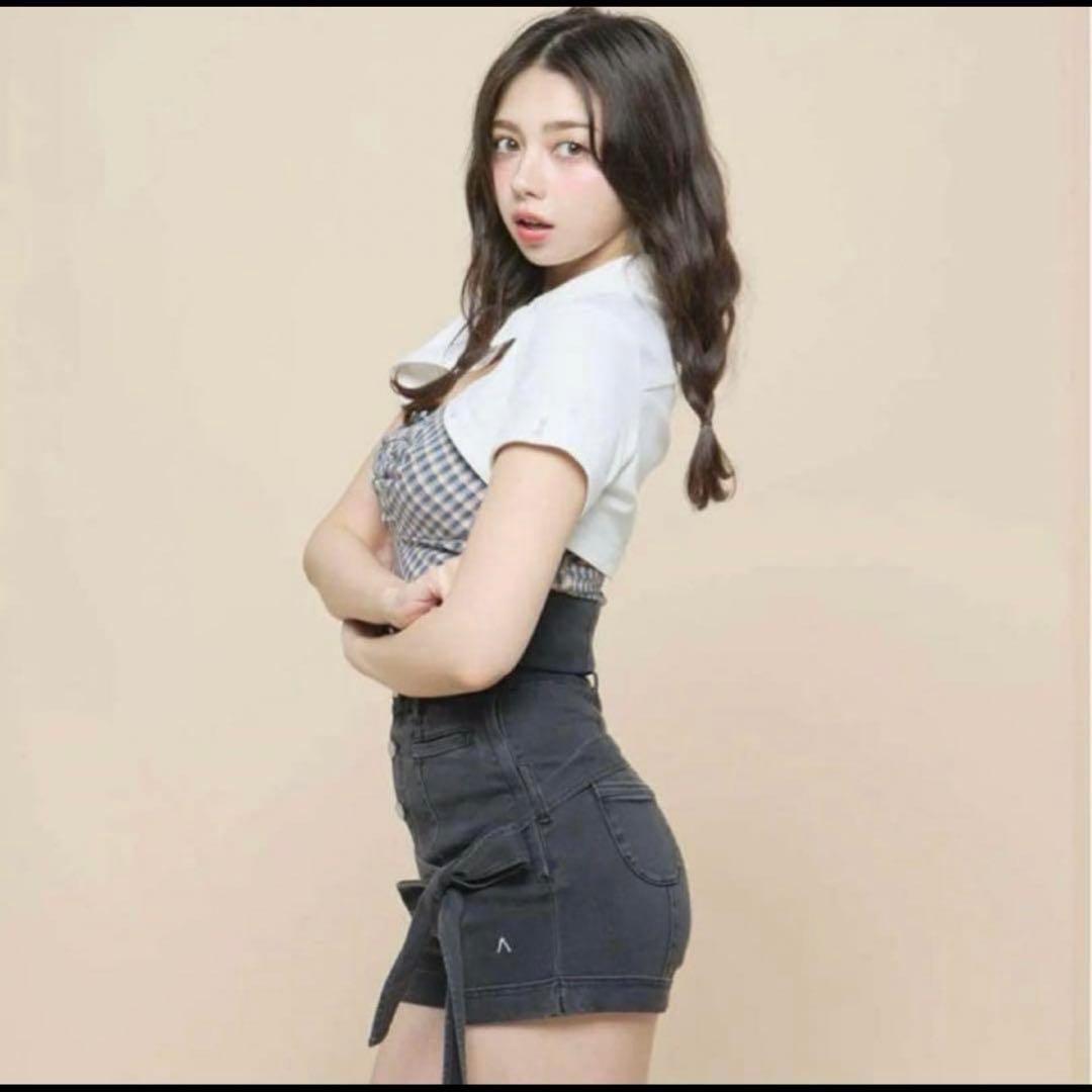 パンツ andmary Highwaist ribbon pants