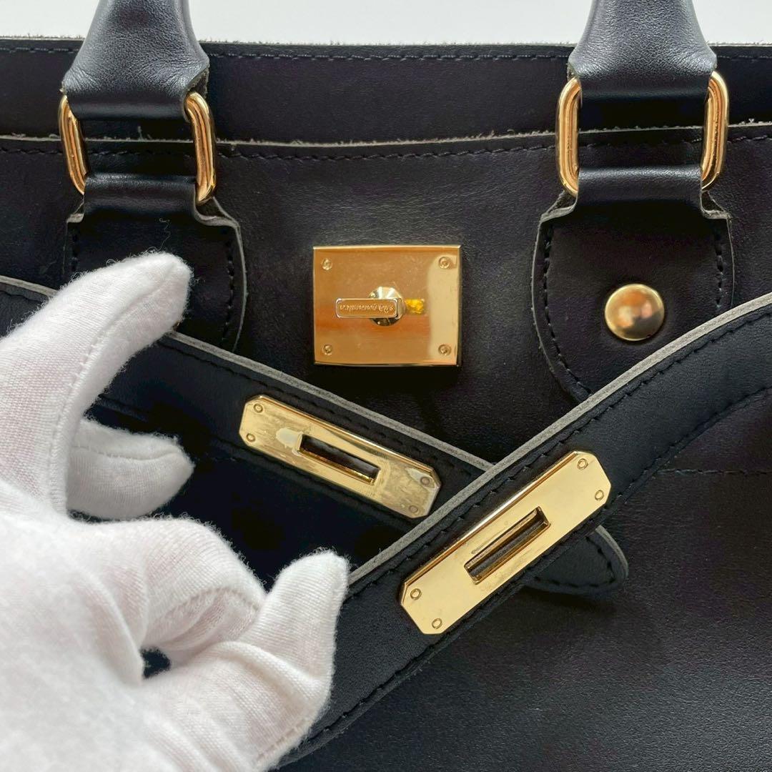 【極美品】 sita paranticaトートバッグ ベルト ブラック 黒