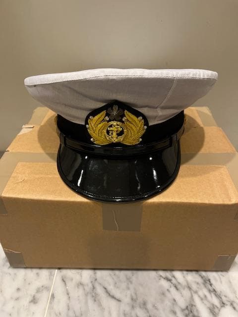 旧日本海軍　士官　制帽　軍帽　制服　レプリカ　中田商店製