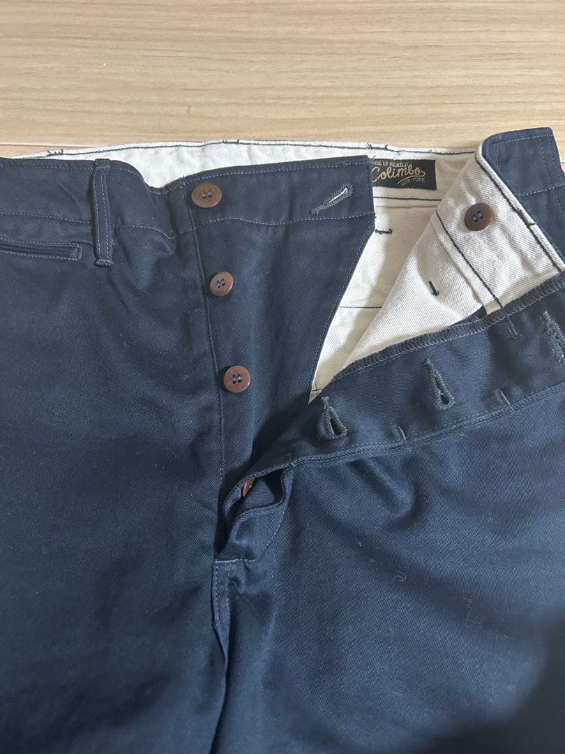 コリンボ Colimbo 43カーキ　ZY-0210 チノトラウザーズ