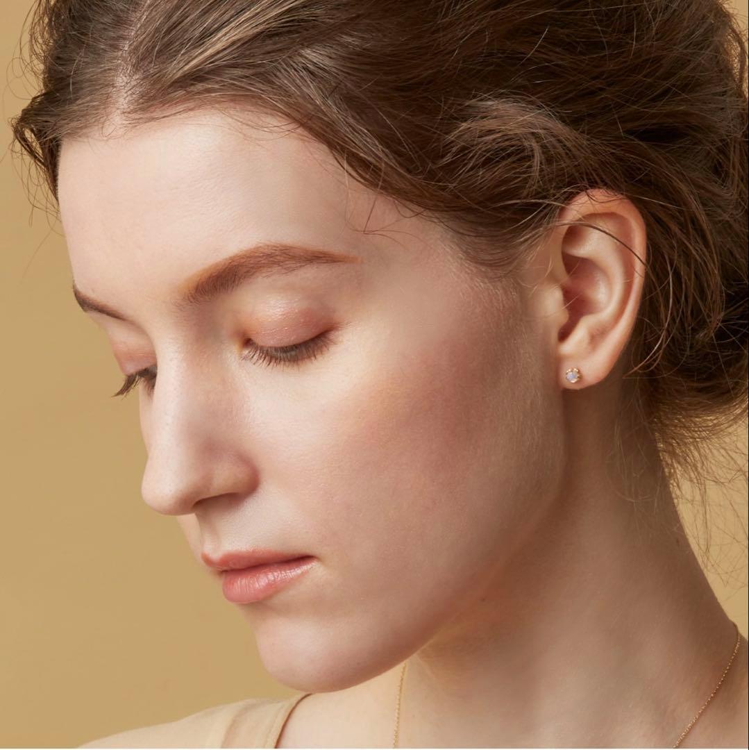 agate アガット　K10 オパールピアス