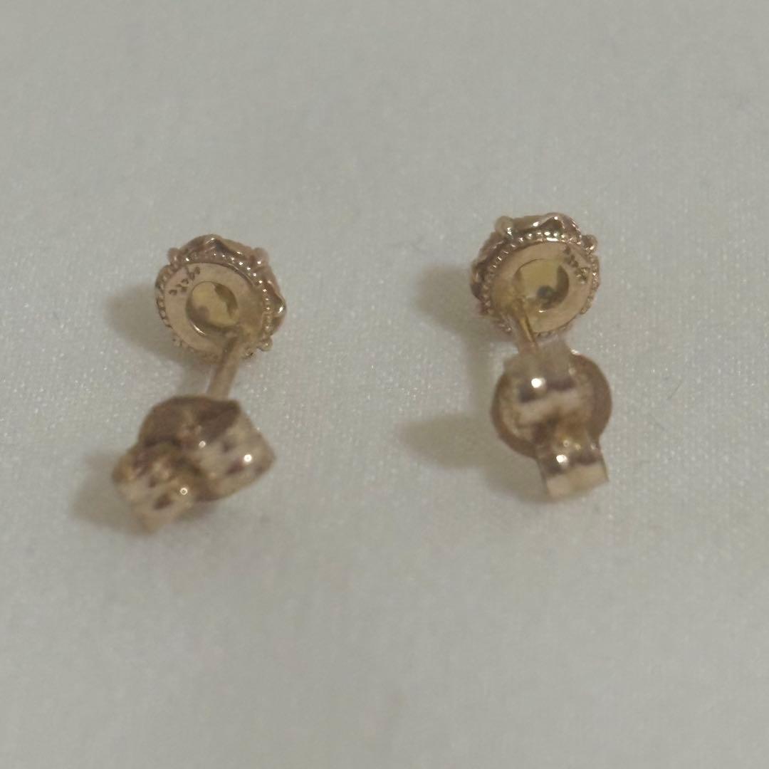 agate アガット　K10 オパールピアス