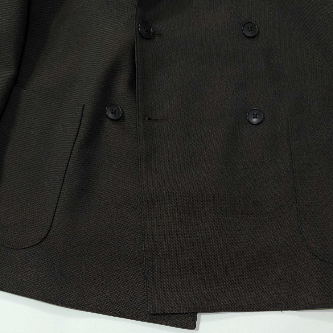 超高級★極美品★スティーブンアラン　ダブル6B　テーラードジャケット　ブラウン