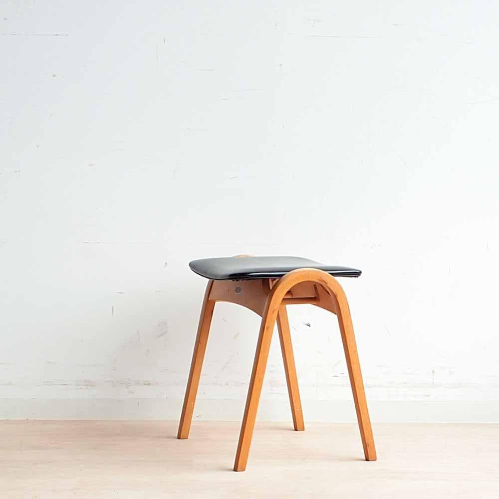 70s 80s 秋田木工 剣持勇 スツール 椅子 ヴィンテージ ZR23719
