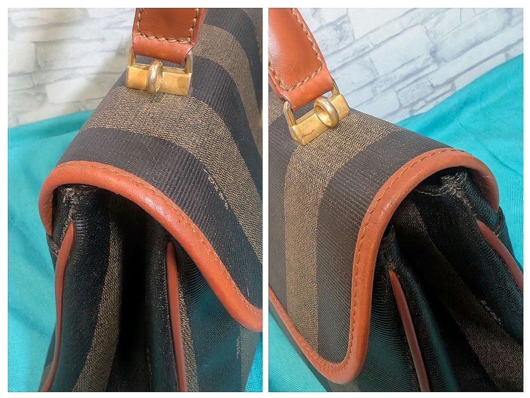 ✨lyn✨♥美品♥フェンディ ハンドバッグ ペカン柄 2way FENDI
