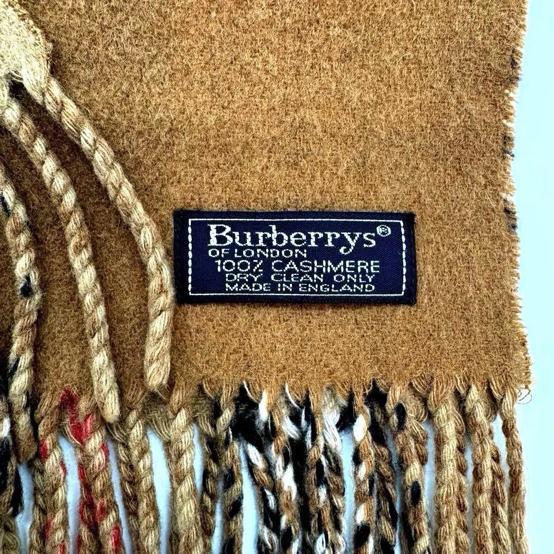 極美品 バーバリーズ ノバチェック リバーシブルカシミヤ マフラー