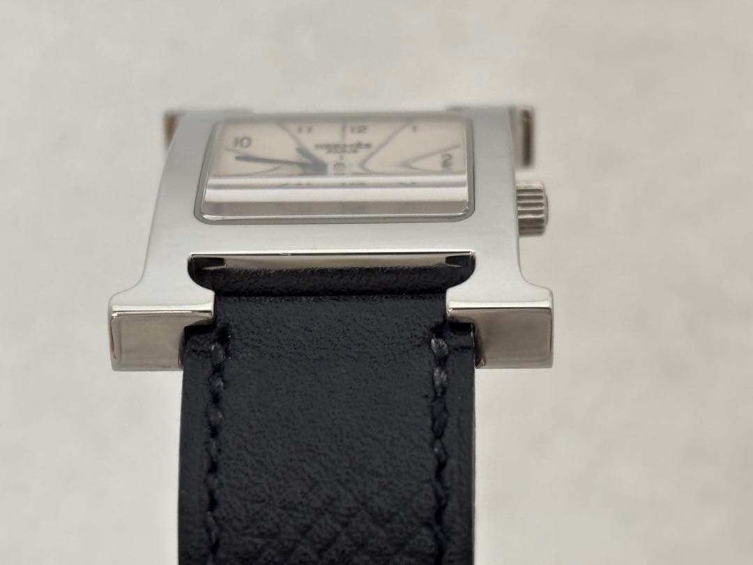 【美品】エルメス Hウォッチ クォーツ【HH1.210】【稼働品】レディース