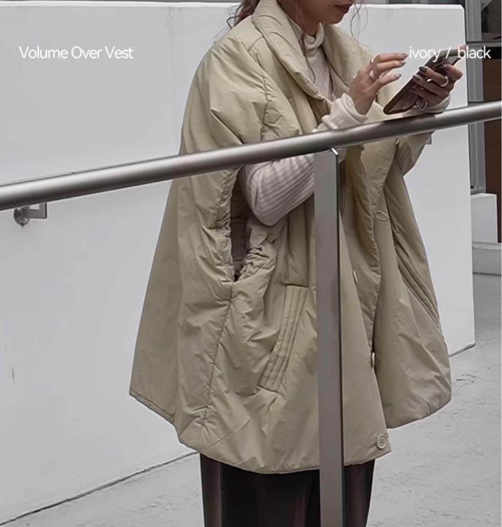 アンヌーク　anuke Volume Over Vest （ブラック）36