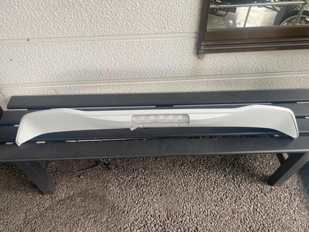 送料込 ワゴンR MH55S リアスポイラー ハイマウント付き パールホワイト