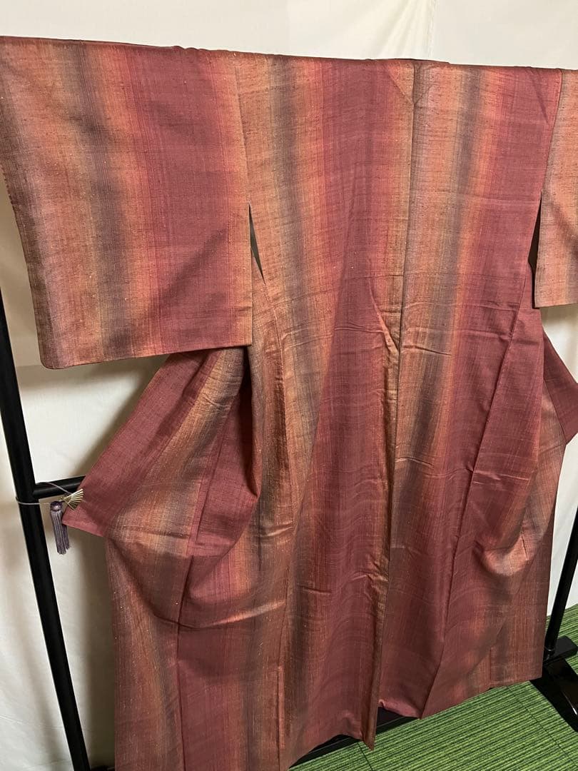 ☘️早い者勝ち☘️【国宝品】●岐阜県無形文化財【郡上紬】●幻の紬●草木染●紬●着物