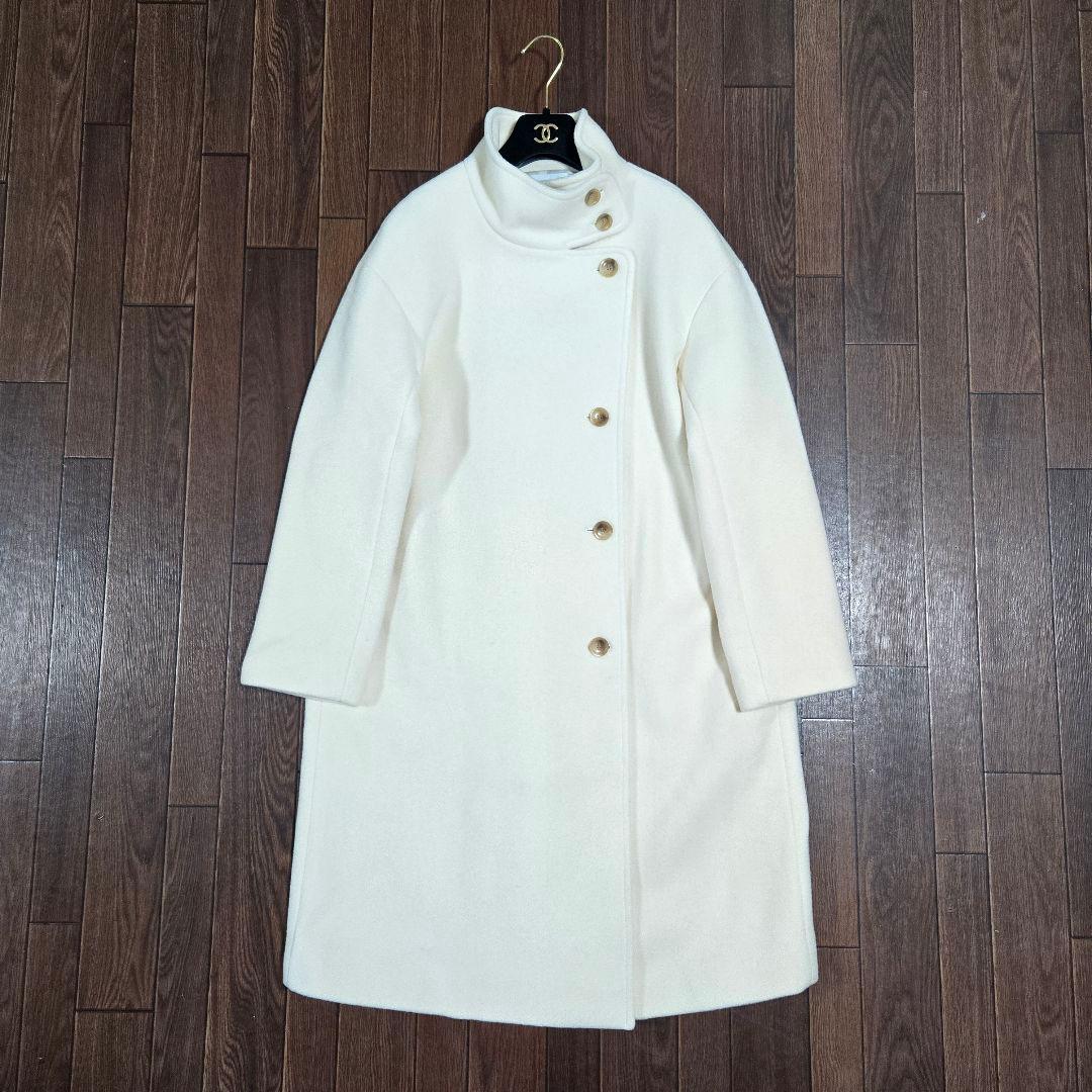 本日削除◆未使用◆ノーブル MTR ウール カシミヤ スタンドカラー コート