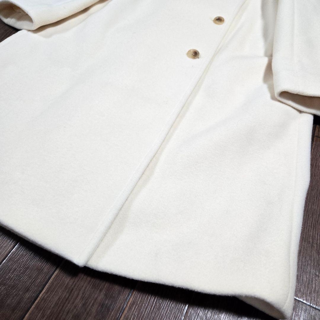 本日削除◆未使用◆ノーブル MTR ウール カシミヤ スタンドカラー コート