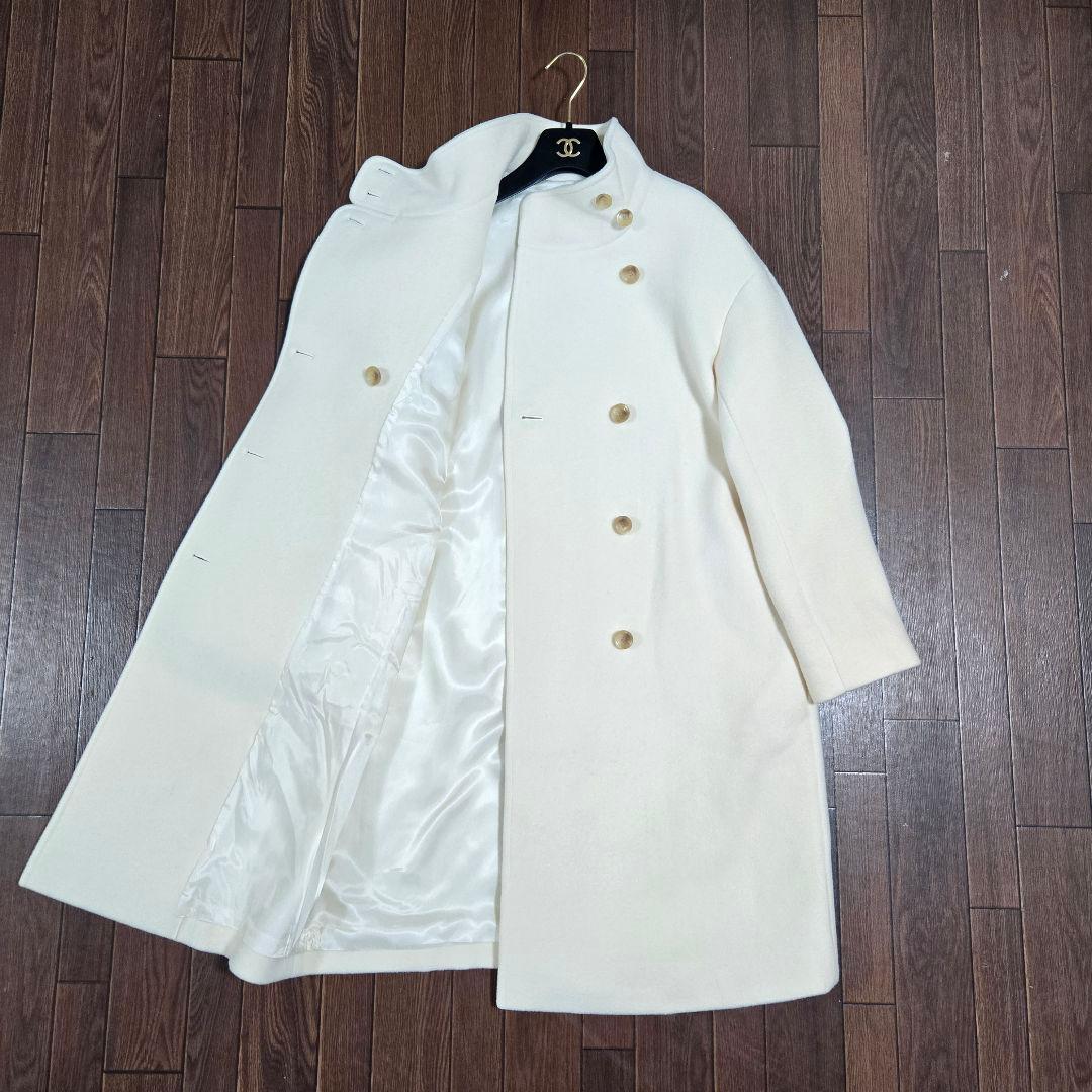 本日削除◆未使用◆ノーブル MTR ウール カシミヤ スタンドカラー コート