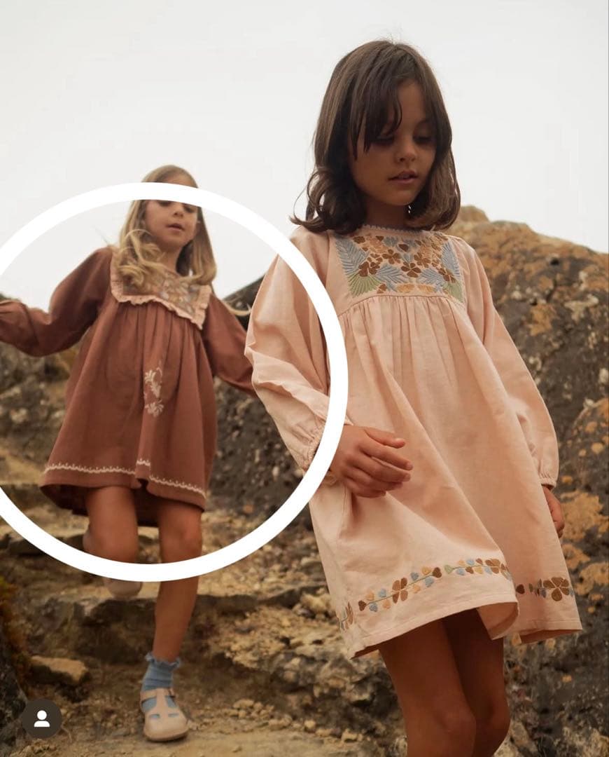 Apolinakids AW22 サイズ3-5Y ワンピース　アポリナキッズ