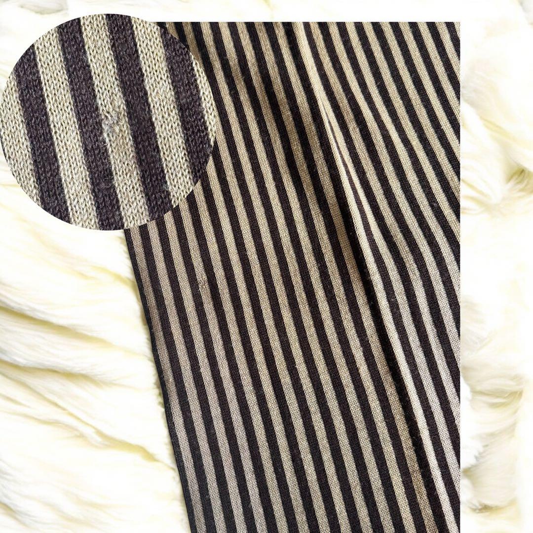 FENDI フェンディ ズッカ柄 ウール×シルク マフラー ブラウン×ブラック