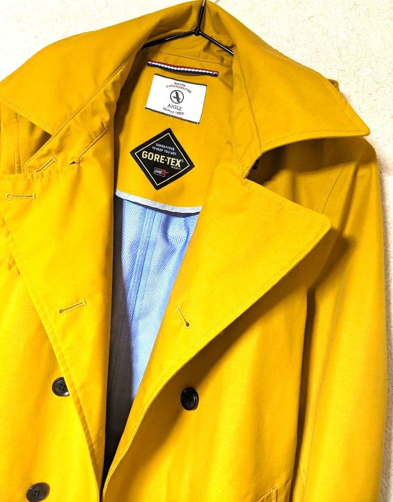 AIGLE　トレンチコート　ゴアテックス　レインコート　GORE-TEX　美品
