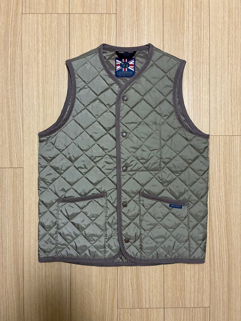 ラベンハム LAVENHAM キルティング ベストTHORNHAM Ｌ