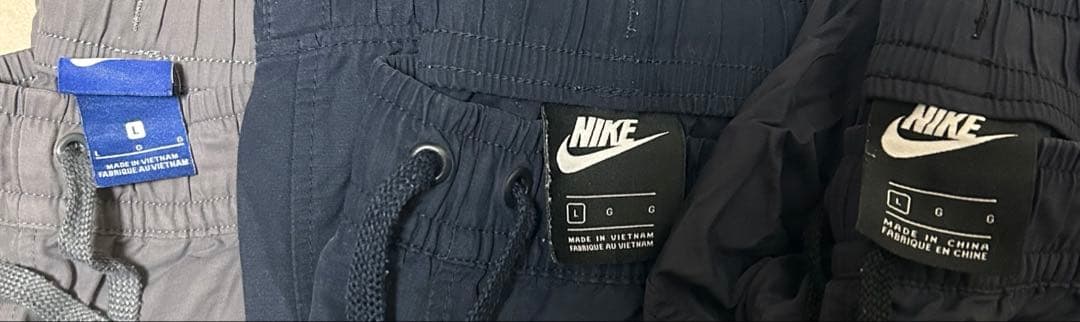 【NIKE ３枚セット】Lサイズ ジョガーパンツ　グレー・ネイビー・黒