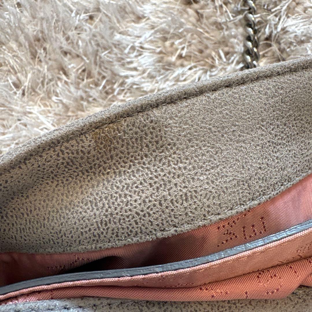 ステラマッカートニー ファラベラ チェーンショルダーバッグ グレー