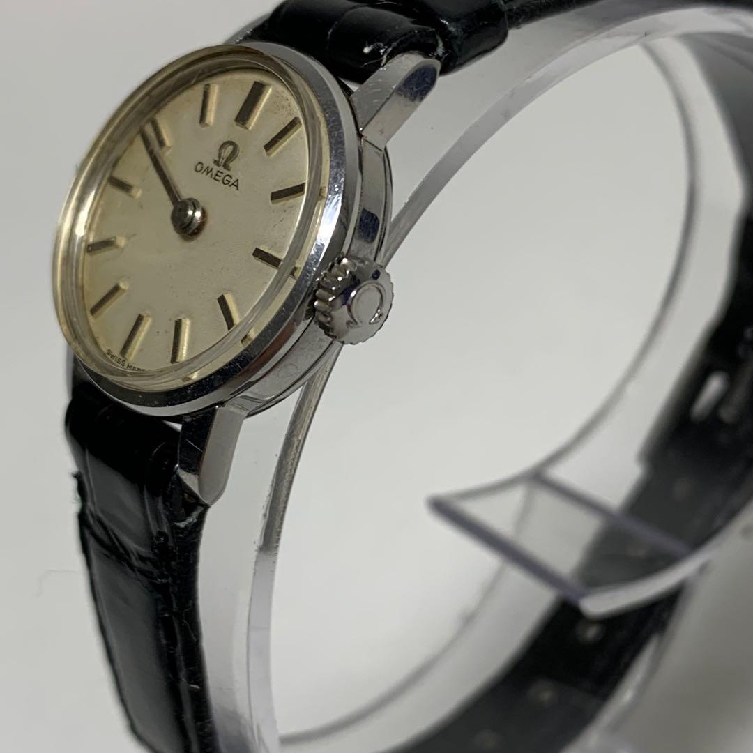 【稼働】オメガ レディース 手巻き ラウンド　アンティーク 腕時計