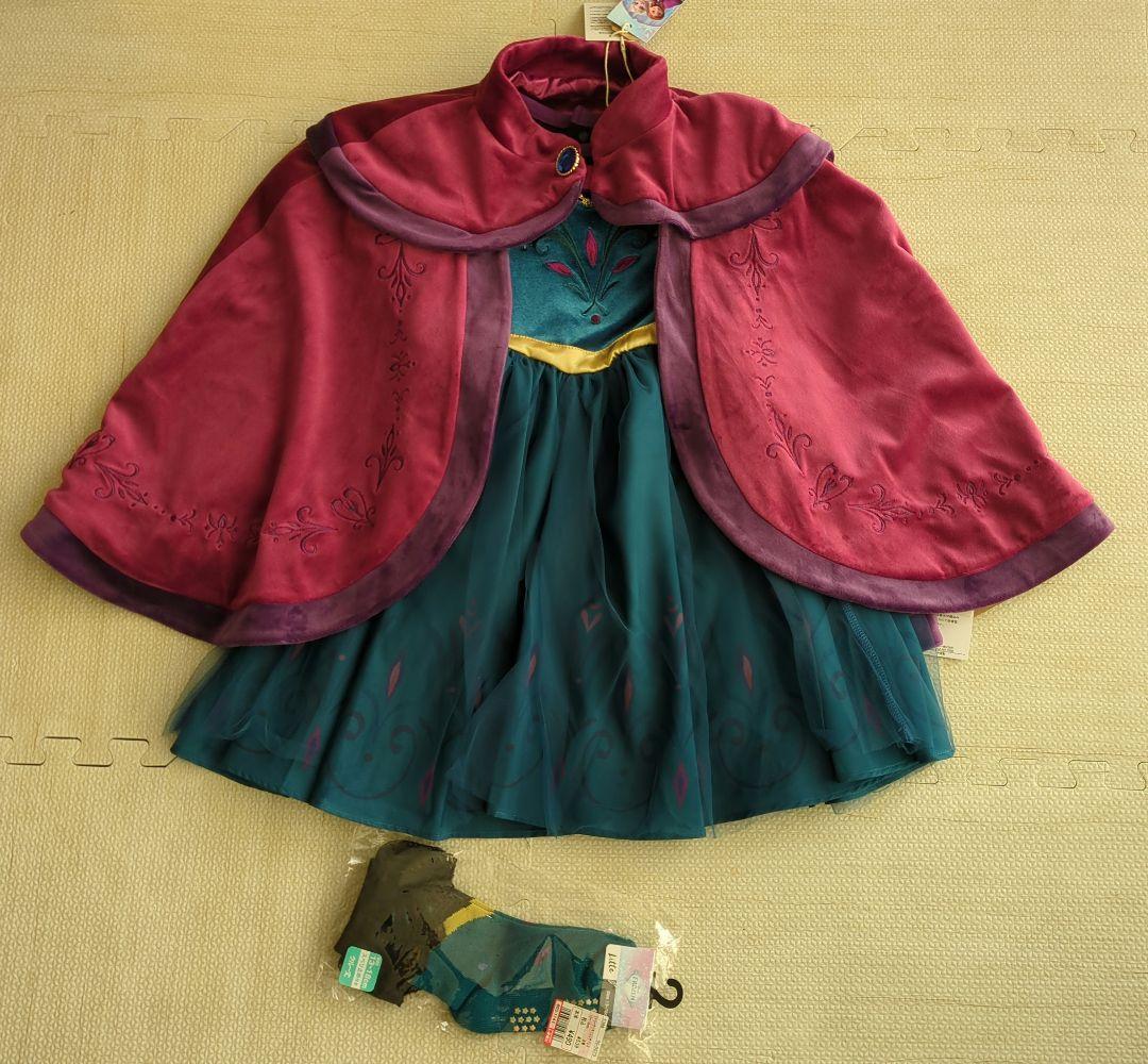 しまむら　リトシー　アナ雪　エルサ　戴冠式　ケープ　ポンチョ　ワンピース