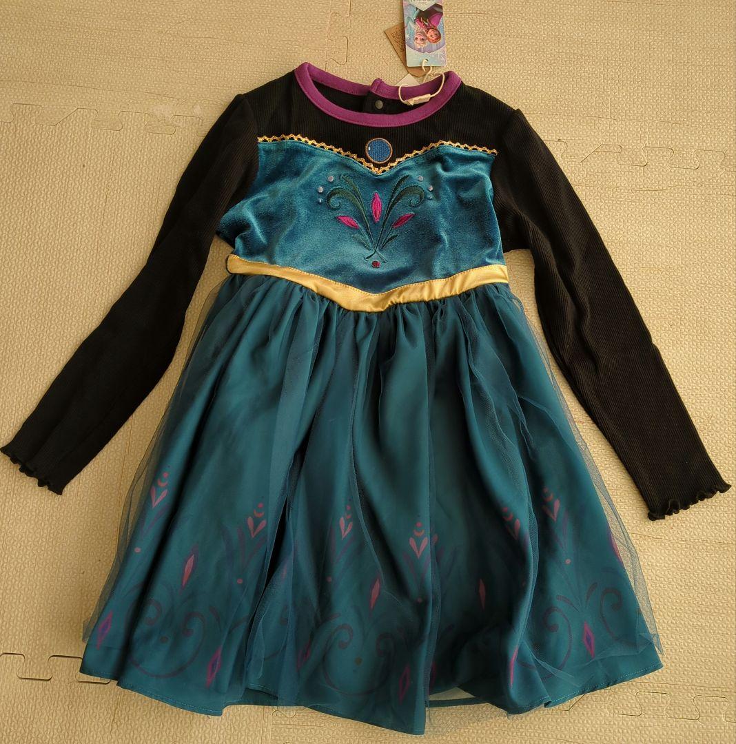 しまむら　リトシー　アナ雪　エルサ　戴冠式　ケープ　ポンチョ　ワンピース