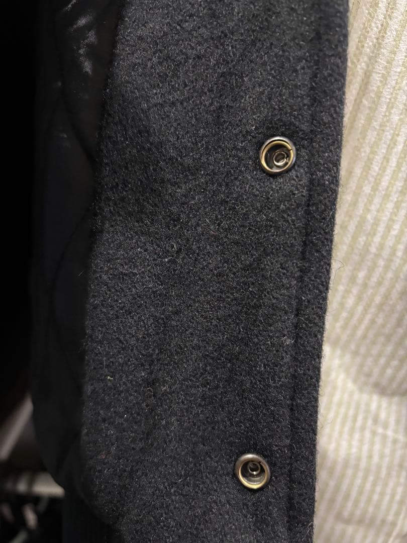 美品　GDC グランドキャニオン　スタジャン ネイビー/ホワイト　レザー　S