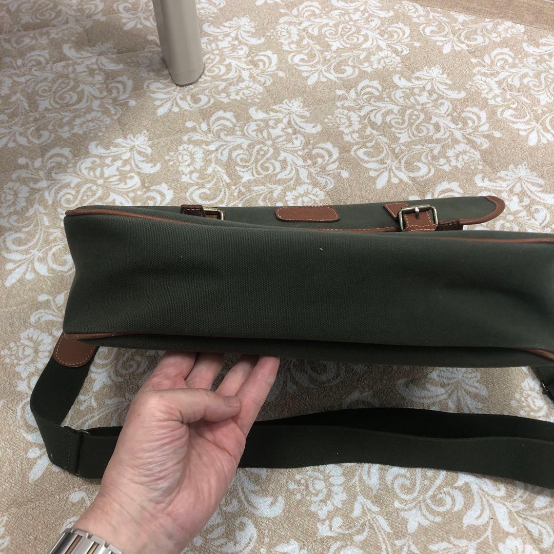 10/7まで限定デッドス未使用Burberryキャンバスレザー製 2wayバッグ