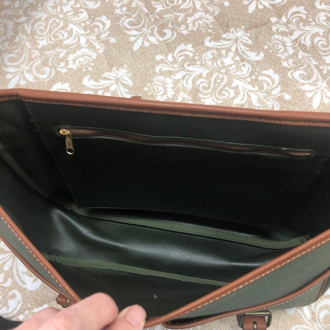 10/7まで限定デッドス未使用Burberryキャンバスレザー製 2wayバッグ