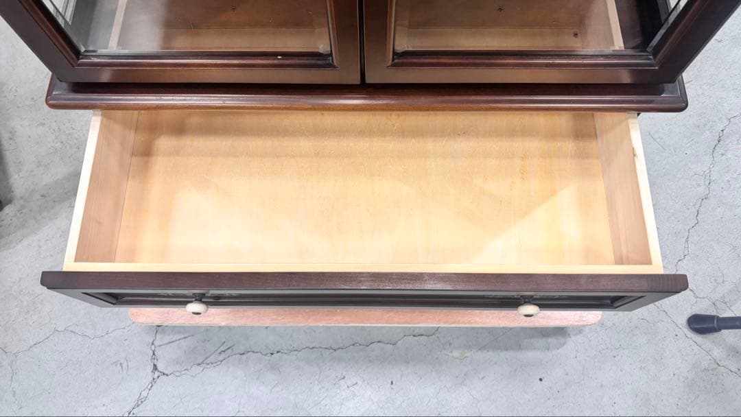 飛騨産業 HIDA アーチ型 キュリオケース 飾り棚 ガラスキャビネット 木製