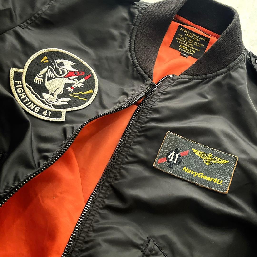アヴィレックス　AVIREX ブラックエース L-2A フライトジャケット　M