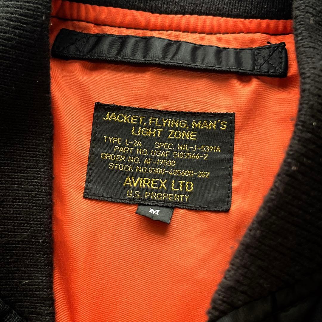 アヴィレックス　AVIREX ブラックエース L-2A フライトジャケット　M