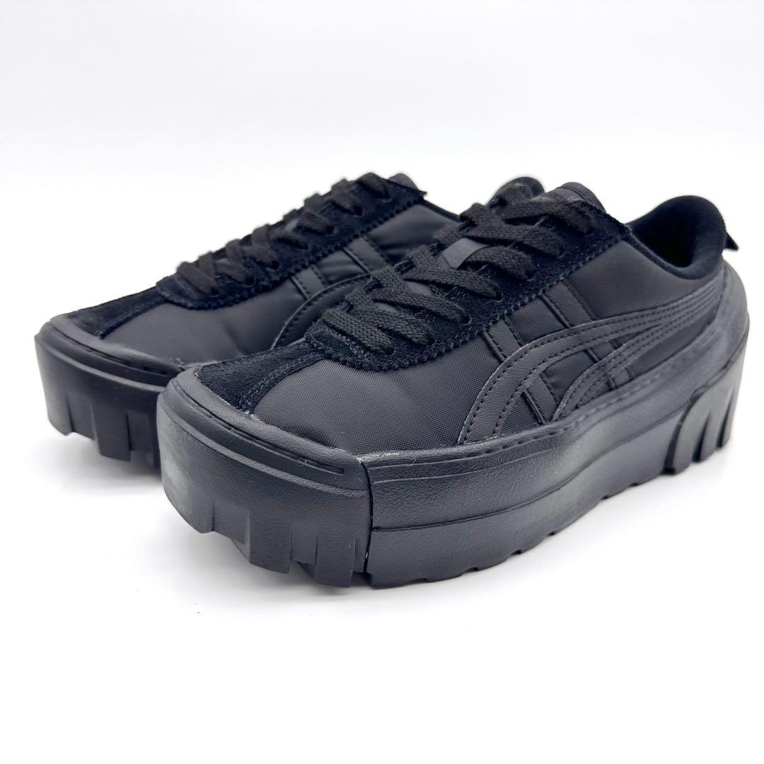 【極美品】オニツカタイガー デレゲーション チャンク ブラック スエード 厚底