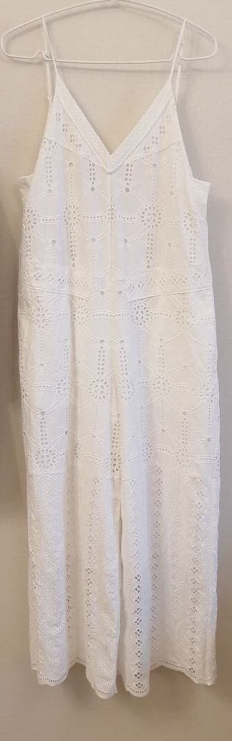 イエナ IENA レースオールインワン　ホワイト　バックリボン