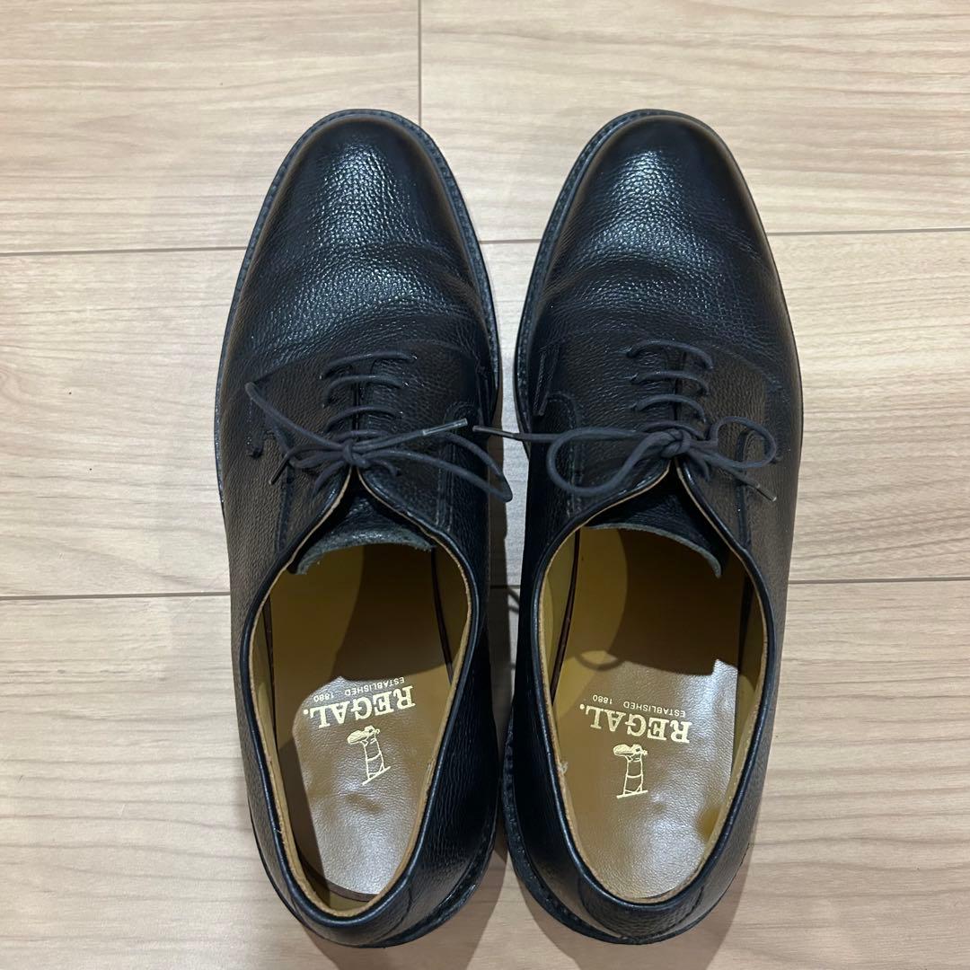 リーガル　プレントゥシューズ　シボ革