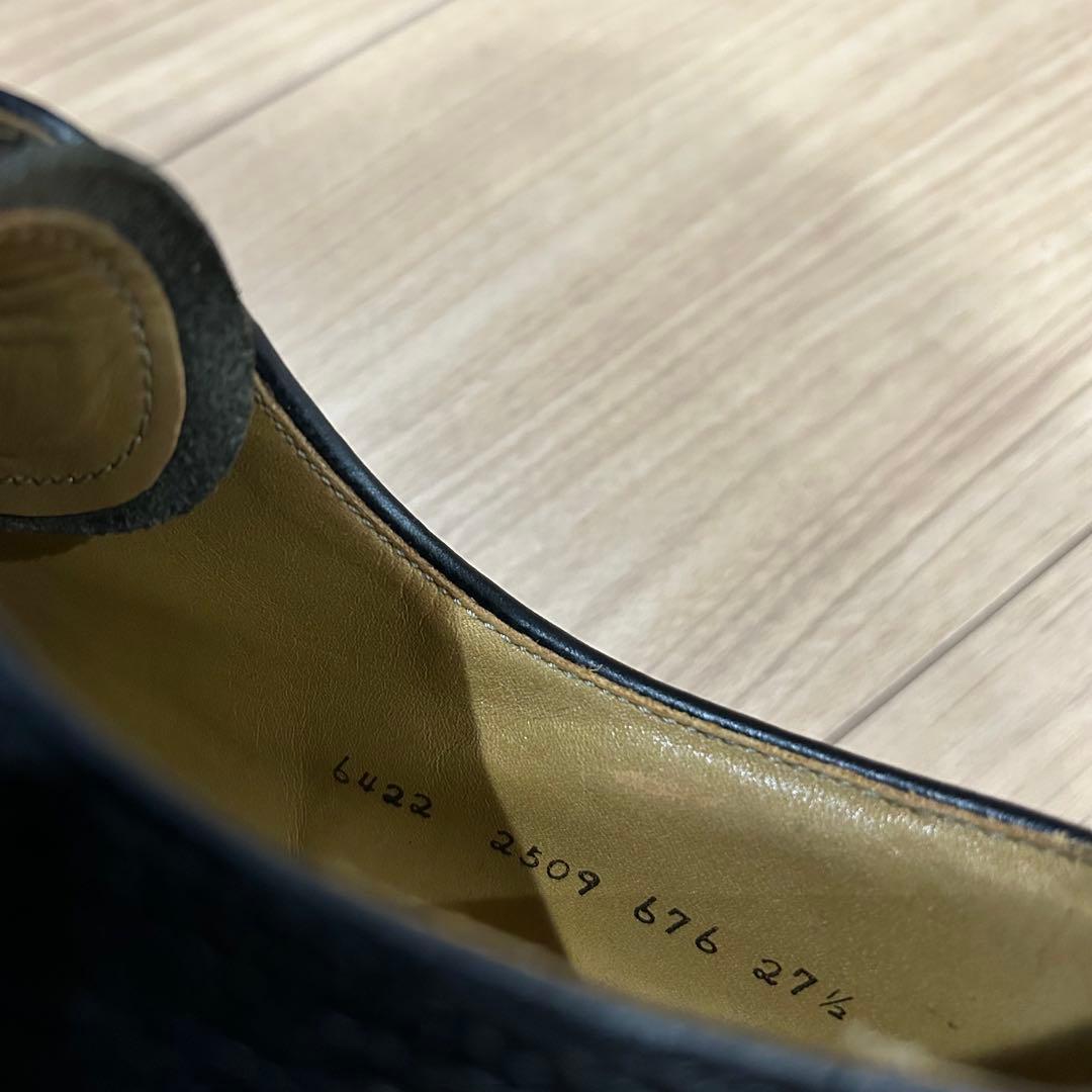 リーガル　プレントゥシューズ　シボ革