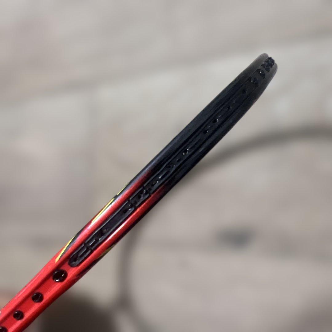 YONEXバドミントンラケットボルトリックリンダンフォース4U2本セットケース無