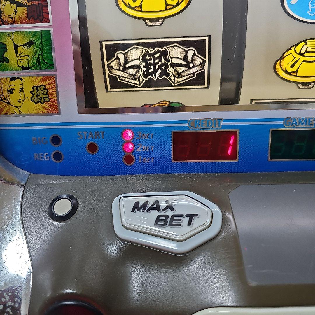 初代　4号機　押忍！番長　実機　漢湯　データカウンター　不要機　メダル付き