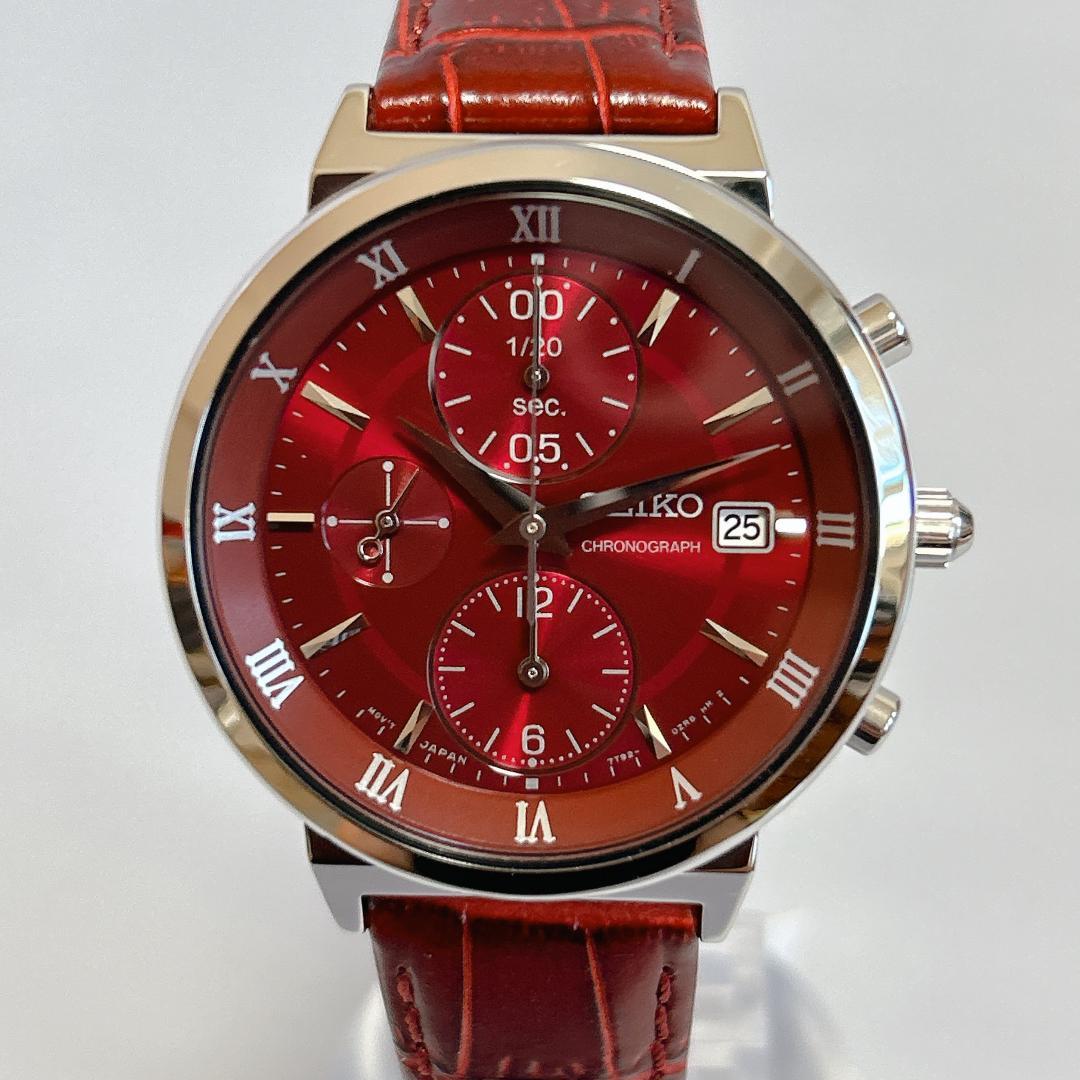 新品 未使用 SEIKO セイコー クロノグラフ 腕時計 SNDV37P1